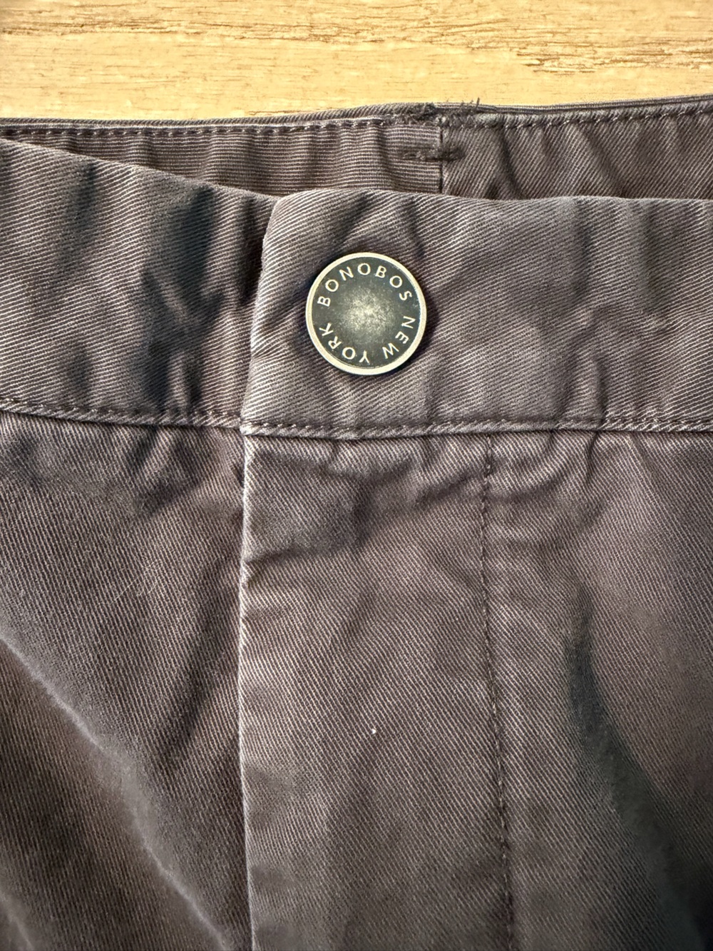 Bonobos Gray Straight-Leg Chinos 34/34